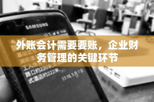 外账会计需要要账,企业财务管理的关键环节 外账会计需要要账,企业财务管理的关键环节