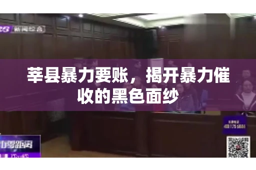 莘县暴力要账,揭开暴力催收的黑色面纱 莘县暴力要账,揭开暴力催收的黑色面纱