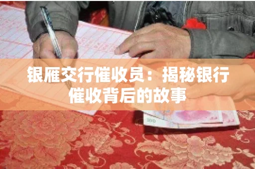 银雁交行催收员：揭秘银行催收背后的故事