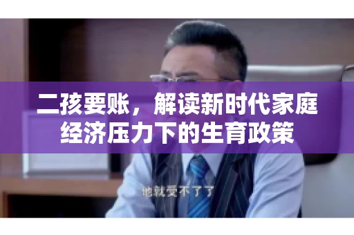 二孩要账,解读新时代家庭经济压力下的生育政策 二孩要账,解读新时代家庭经济压力下的生育政策