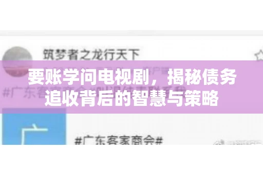 要账学问电视剧,揭秘债务追收背后的智慧与策略 要账学问电视剧,揭秘债务追收背后的智慧与策略