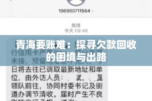 青海要账难：探寻欠款回收的困境与出路