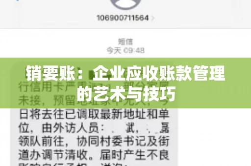 销要账:企业应收账款管理的艺术与技巧 销要账:企业应收账款管理的艺术与技巧