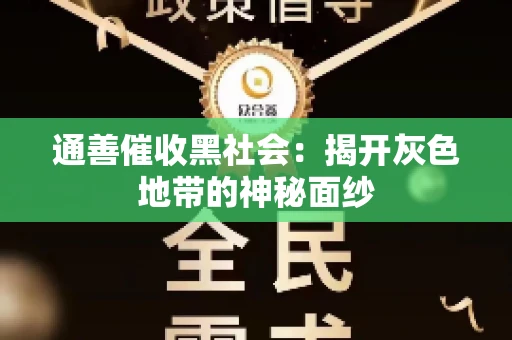 通善催收黑社会：揭开灰色地带的神秘面纱